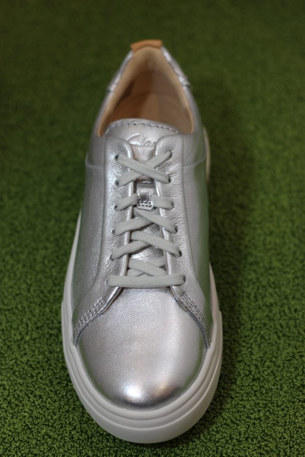 Women s Hollyhock Walk Sneaker- Silver Leather Online Sale