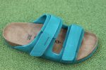 Women s Uji Hex Sandal - Digital Green Leather Suede For Discount