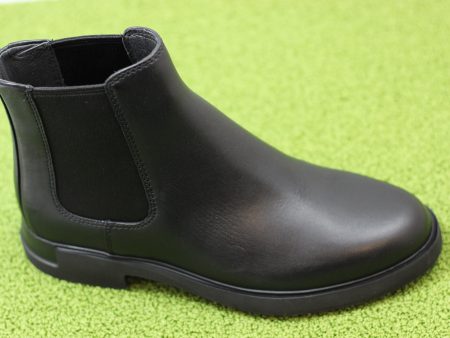 Womens Iman Chelsea Boot - Black Leather Fashion