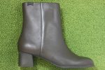 Womens Katie Zip Boot - Khaki Leather For Cheap