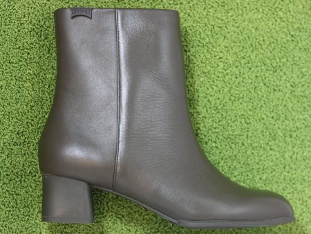 Womens Katie Zip Boot - Khaki Leather For Cheap