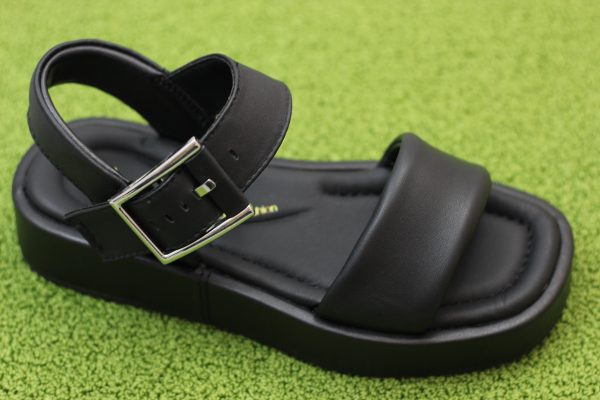 Women s Alda Strap Sandal - Black Leather Hot on Sale