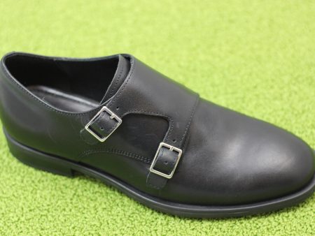 Womens Heidi Monkstrap- Black Leather Hot on Sale