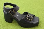 Women s Margo Sandal - Black Leather Supply