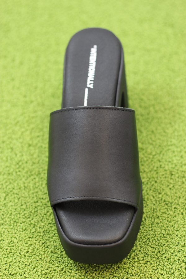 Women s Mary Mule - Black Leather Online now