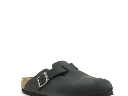 Birkenstock — Boston Oiled Leather - Black Narrow Width Fashion