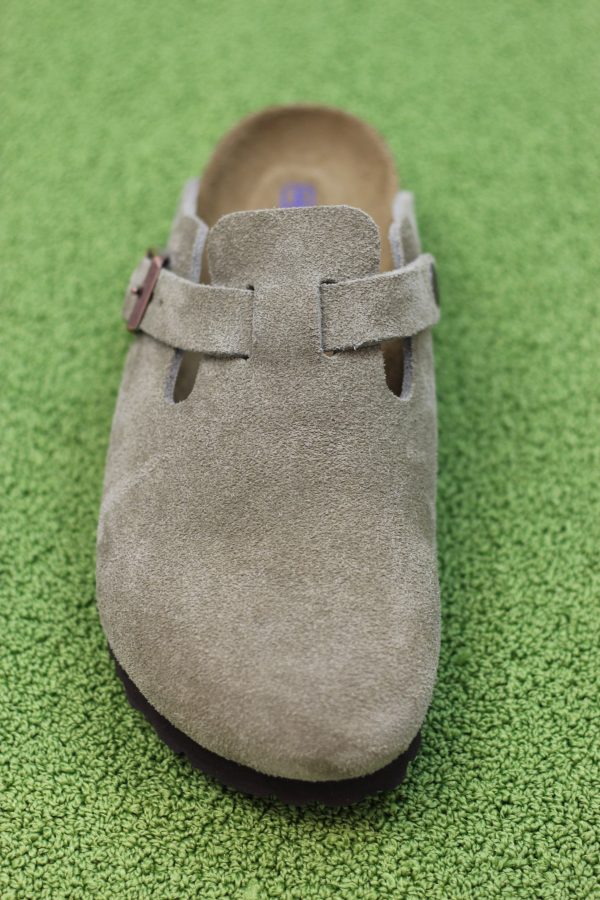 Women s Boston Clog - Taupe Suede For Sale