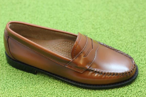 Women s Flat Strap Loafer - Cognac Leather Discount