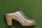 Women s Stockholm Clog - Gold Metallic Leather For Discount