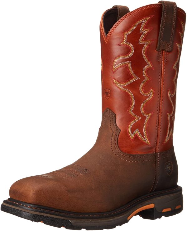 Ariat Men s WorkHog Wide Square Toe Steel Toe Work Boot Online Sale