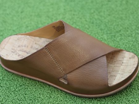 Women s Tutsi Cross Band Sandal - Brown Leather Supply