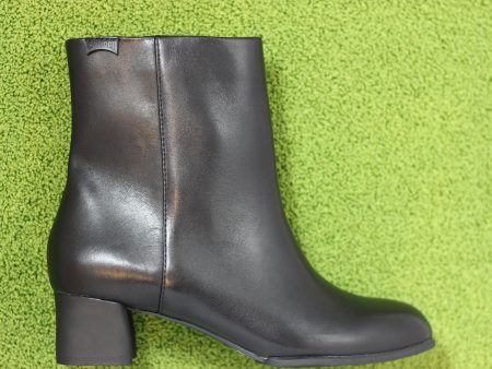 Womens Katie Zip Boot - Black Leather Supply