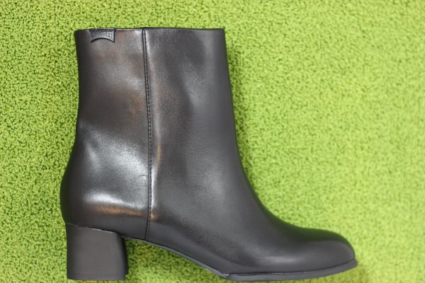 Womens Katie Zip Boot - Black Leather Supply