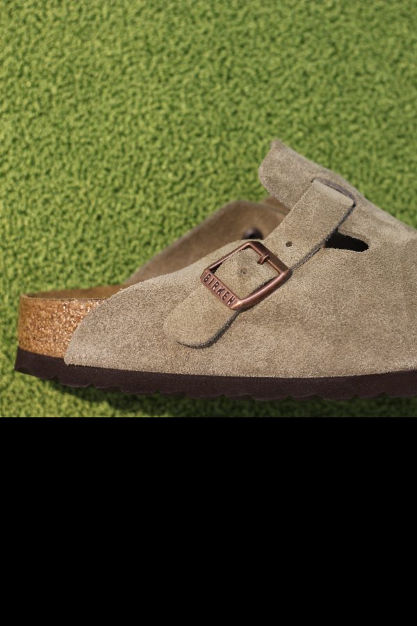 Women s Boston Clog - Taupe Suede For Sale