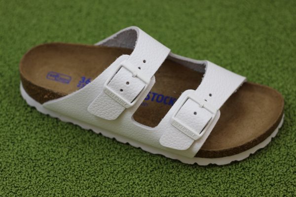 Women s Arizona Sandal - White Leather For Cheap