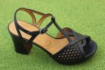 Women s Kegy Sandal - Black Leather For Discount