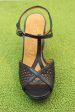 Women s Kegy Sandal - Black Leather For Discount