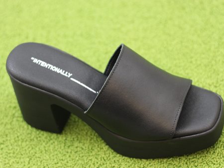 Women s Mary Mule - Black Leather Online now