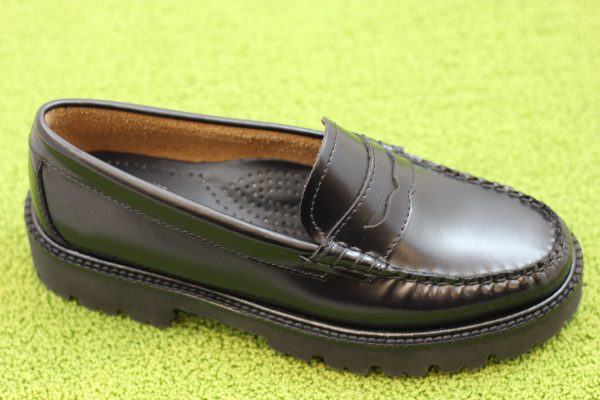 Women s Whitney Super Lug Loafer - Black Leather Cheap