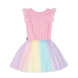 Rock Your Kid Blue Unicorn Singlet Circus Dress - Pink (Size 2-7) Sale