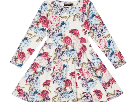 Rock Your Kid Lena Long Sleeve Waisted Dress - Floral (Size 2-12) For Cheap