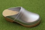 Women s Berkeley Clog - Silver Leather Fashion