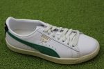 Unisex Clyde Base Sneaker - White Green Leather Suede Sale