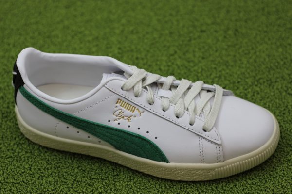 Unisex Clyde Base Sneaker - White Green Leather Suede Sale