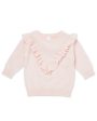 Walnut HAZEL FRILL JUMPER PALE PINK Supply