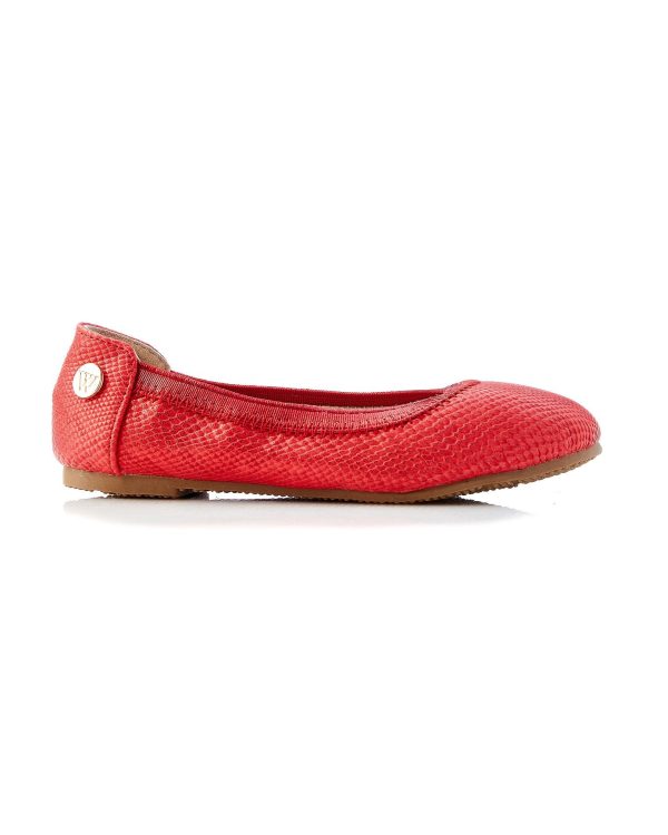 Walnut Catie Snake Ballet in Red Online Sale