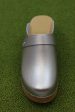 Women s Berkeley Clog - Silver Leather Fashion