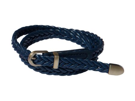 Love Henry Plaited Belt - Navy For Sale