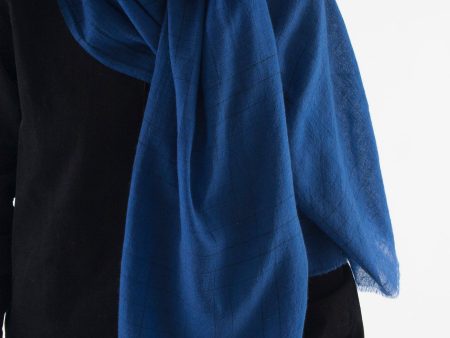 Milimeter scarf, blue Online