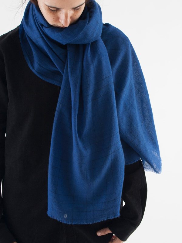 Milimeter scarf, blue Online