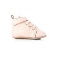 Walnut Hunter Leather Bootee in Blush on Sale