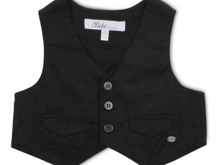 Bebe Hudson Black Waistcoat Online now