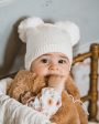 Bebe Pom Pom Beanie - Cream (NB-4Y) Sale