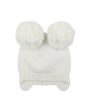 Bebe Pom Pom Beanie - Cream (NB-4Y) Sale