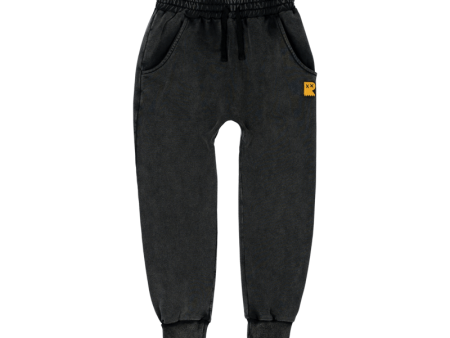 Rock Your Kid Track Pants - Black Wash (Size 2-12) For Cheap