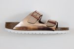 Women s Arizona Sandal - Metallic Copper Leather Cheap