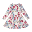 Rock Your Kid Lena Long Sleeve Waisted Dress - Floral (Size 2-12) For Cheap