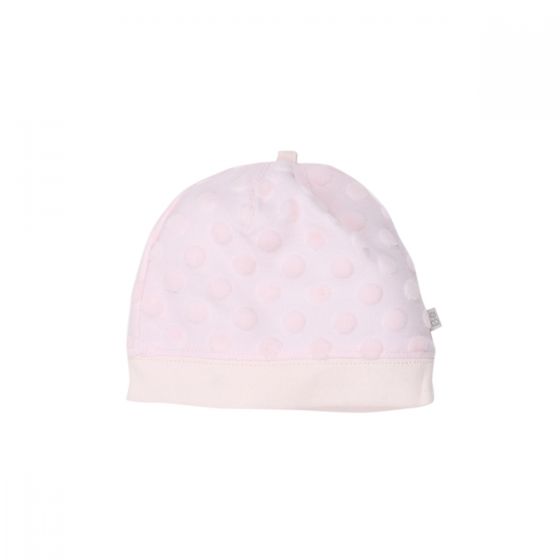 Bebe Spot Layette Beanie in Pink Fashion