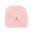 Bebe Layla Bow Knit Beanie in Pink (Size NB-3Y) Sale