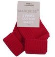 Marquise 2 Pack Red Knitted Socks Supply