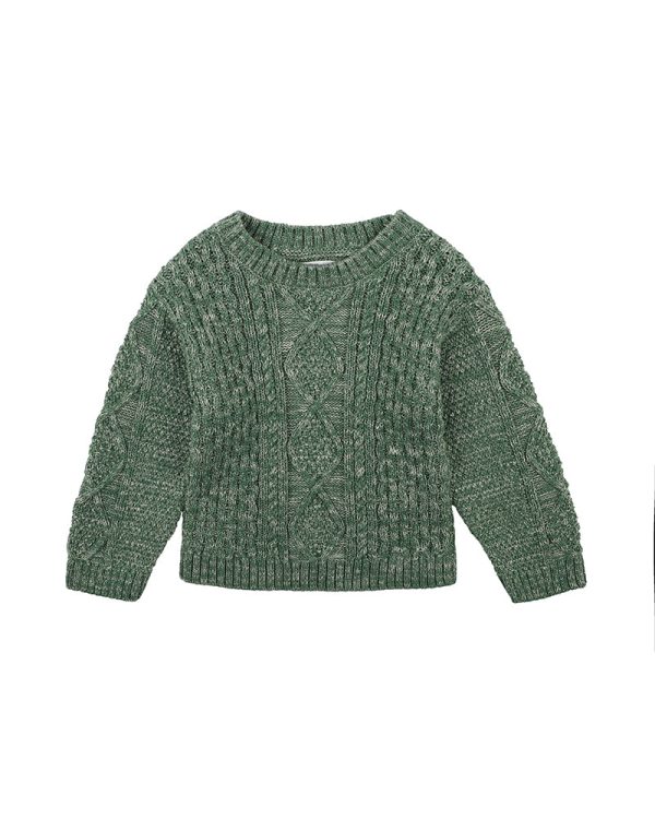 Bebe Scout Green Cable Jumper - Green Oat (Size 00-5) For Sale