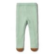 Wilson & Frenchy Moss Green Knitted Legging with Feet Hot on Sale