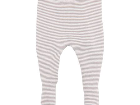 Bebe Koala Strippe Leggings in Taupe (Size NB-1) Cheap