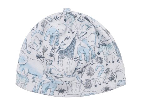 Bebe Levi Print Beanie (Size NB-9M) For Sale