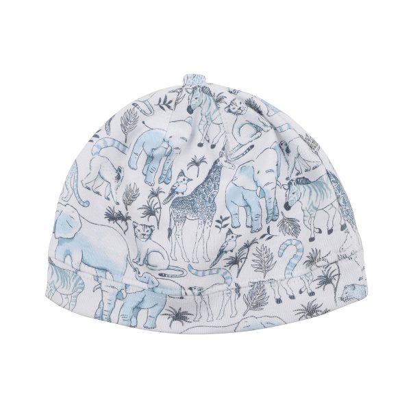 Bebe Levi Print Beanie (Size NB-9M) For Sale