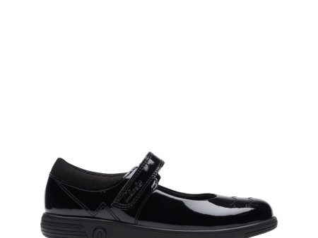 Clarks 26175308 Jazzy Jig K Black Patent Online Sale